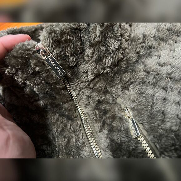 Calvin Klein | Plush Fleece Zip Up | Like New | Women's Large - Picture 6 of 6